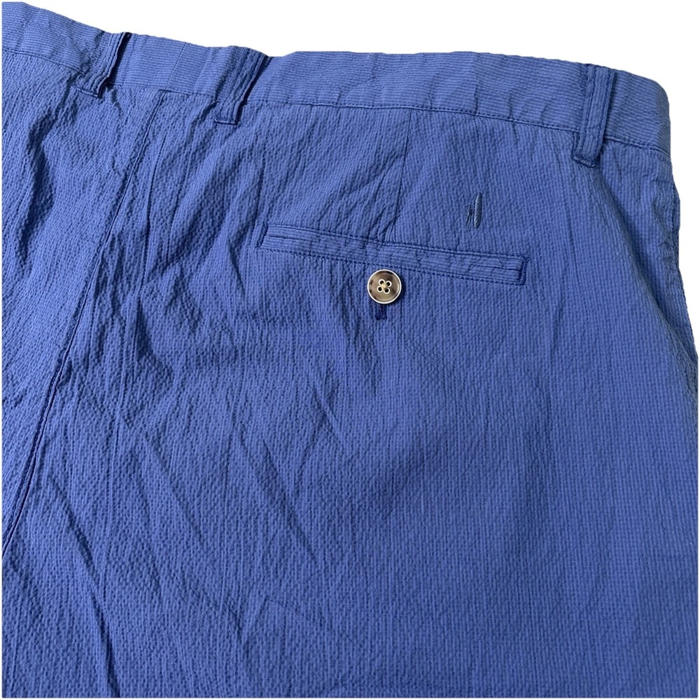 JOHNNIE O BLUE Surfsucker Seersucker‎ Shorts 40x9 Micro Stripe Lightweight Prep